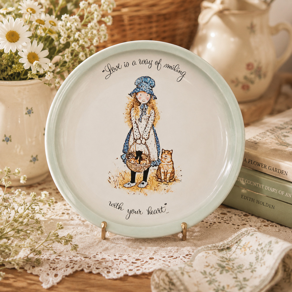 Vintage Holly Hobbie Love Decorative Plate – 1970s American Greetings
